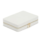 WOLF Designs Jewelry Cases Wolf Maria Large Jewelry Zip Case - Ivory