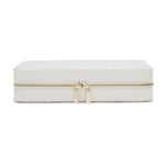 WOLF Designs Jewelry Cases Wolf Maria Large Jewelry Zip Case - Ivory