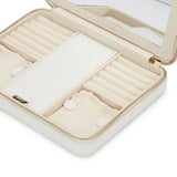 WOLF Designs Jewelry Cases Wolf Maria Large Jewelry Zip Case - Ivory