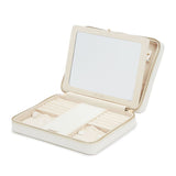 WOLF Designs Jewelry Cases Wolf Maria Large Jewelry Zip Case - Ivory