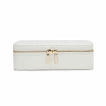 WOLF Designs Jewelry Cases Wolf Maria Medium Zip Case - White