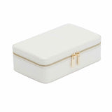 WOLF Designs Jewelry Cases Wolf Maria Medium Zip Case - White