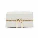 WOLF Designs Jewelry Cases Wolf Maria Small Zip Jewelry Case - Ivory