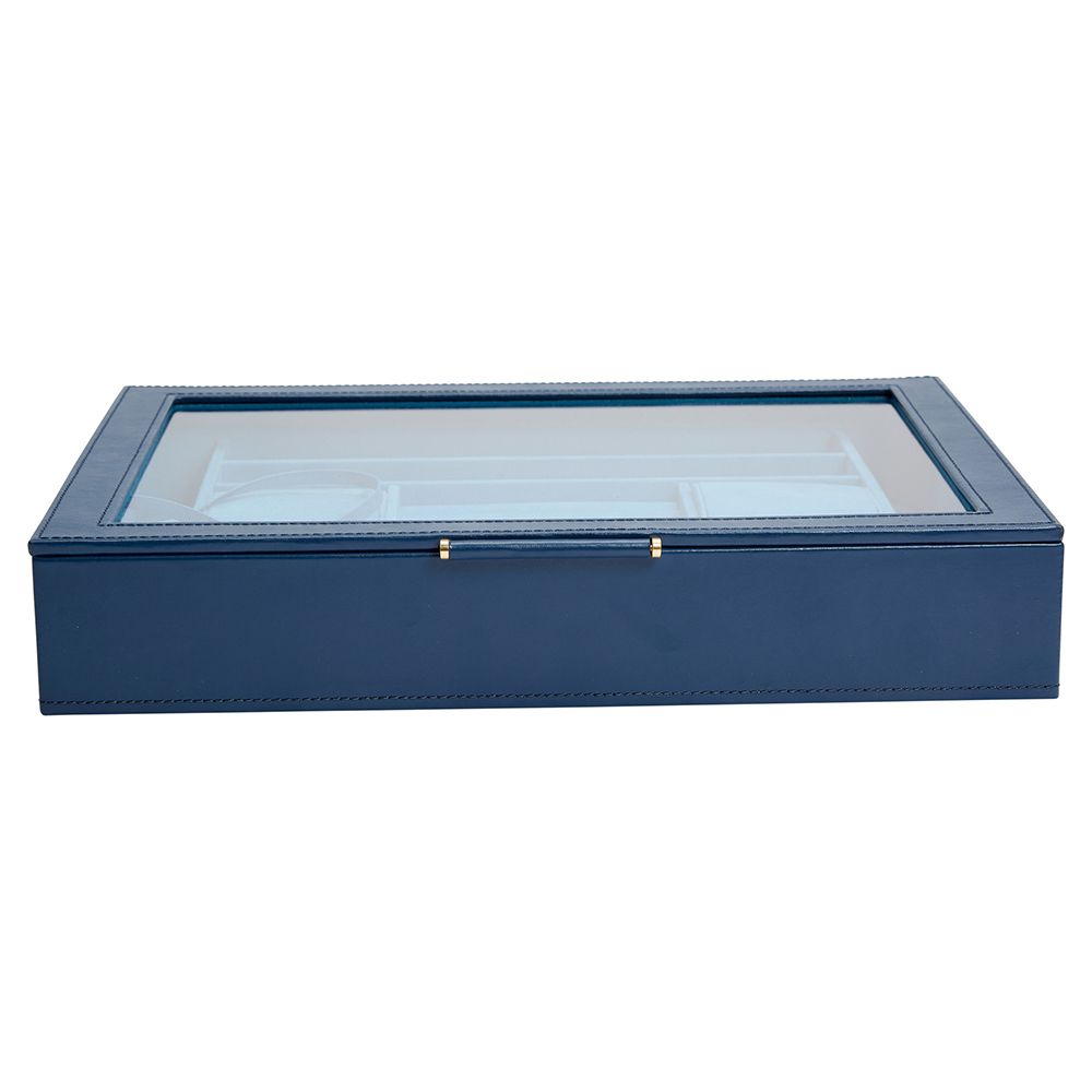 WOLF Designs Jewelry Cases Wolf Sophia Jewelry Box with Window - Indigo