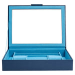 WOLF Designs Jewelry Cases Wolf Sophia Jewelry Box with Window - Indigo