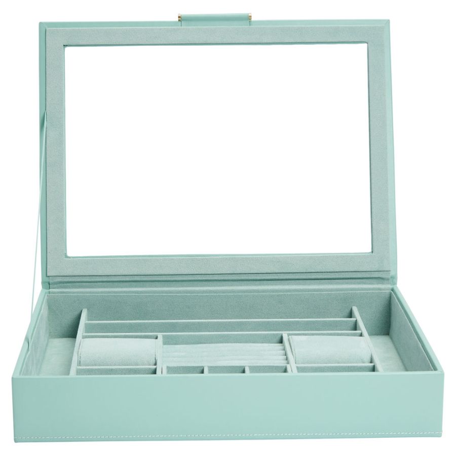 WOLF Designs Jewelry Cases Wolf Sophia Jewelry Box with Window - Jade