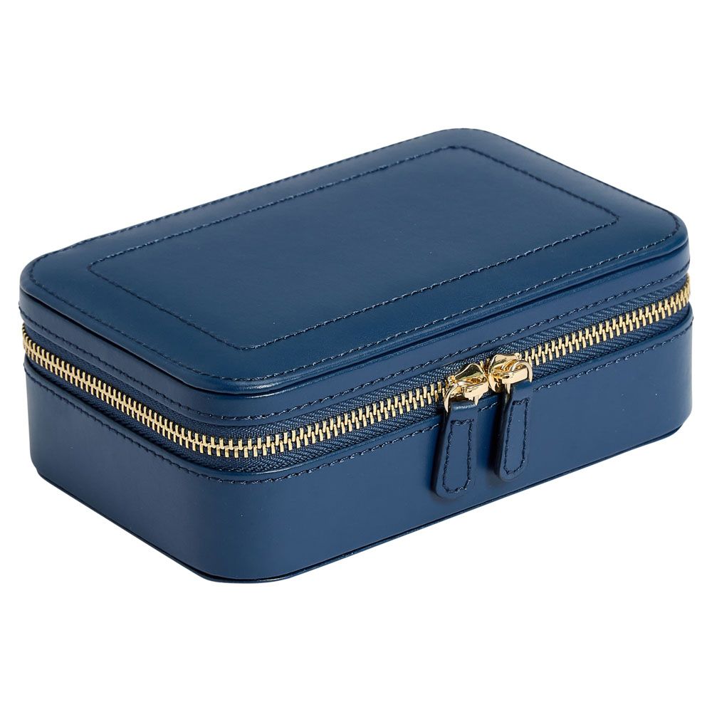 WOLF Designs Jewelry Cases Wolf Sophia Jewelry Travel Zip Case - Indigo