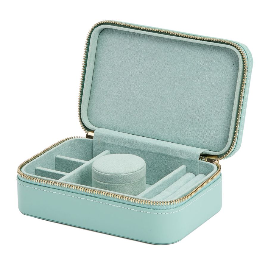 WOLF Designs Jewelry Cases Wolf Sophia Jewelry Travel Zip Case - Jade