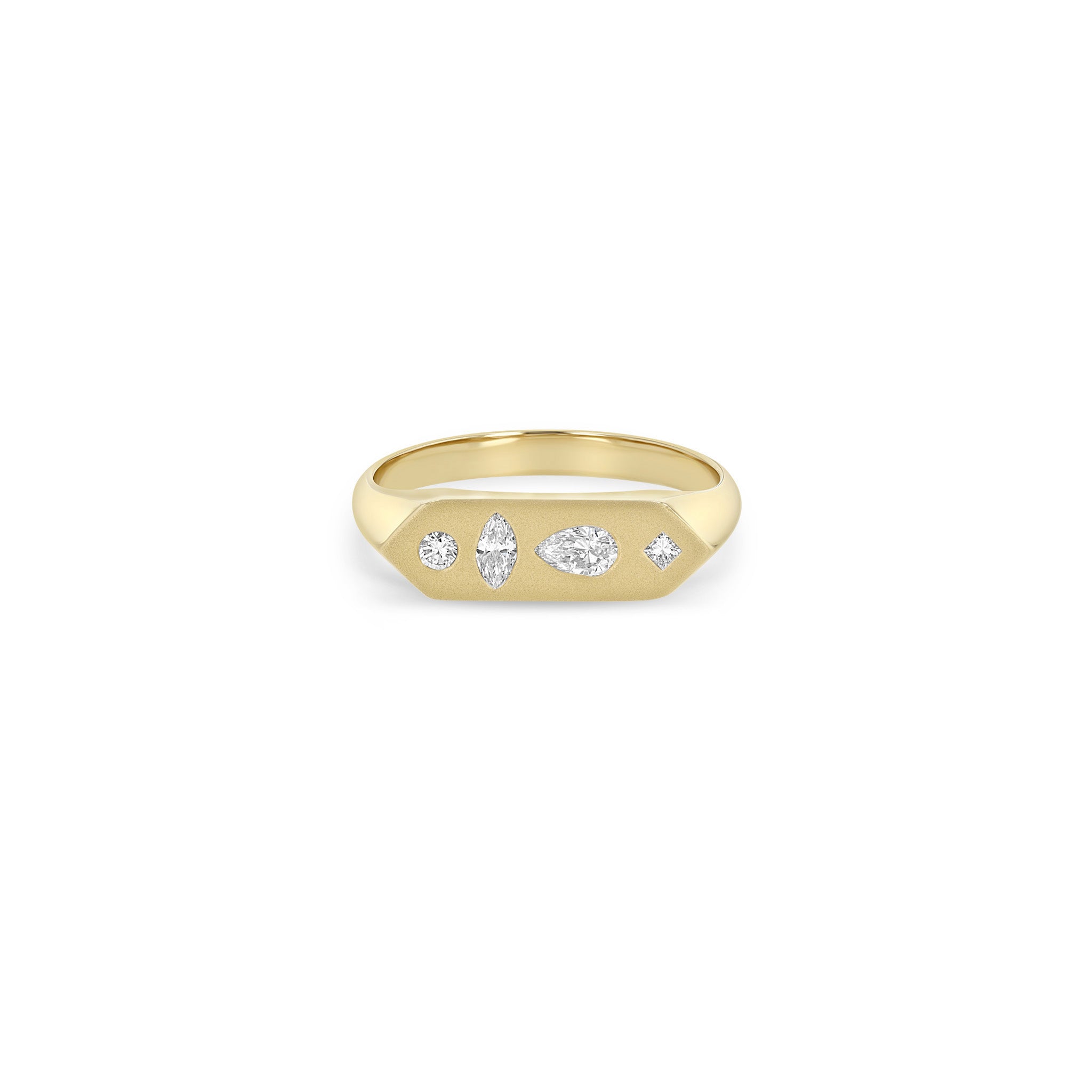 Zoe Chicco Ring Zoë Chicco 14K Yellow Gold Diamond Mosaic Ring