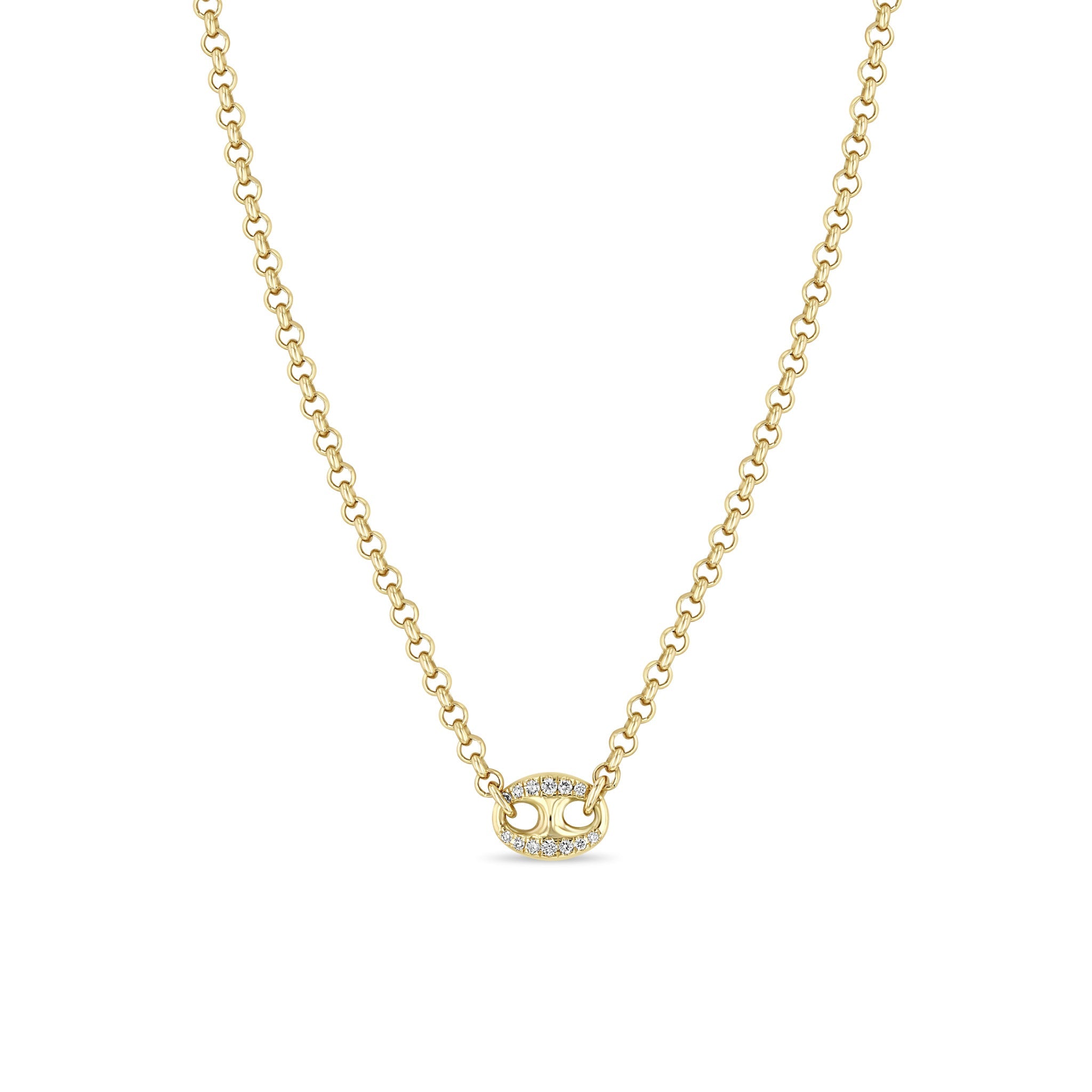 Zoe Chicco Necklaces and Pendants Zoë Chicco 14K Yellow Gold Large Solid Mariner Link Necklace