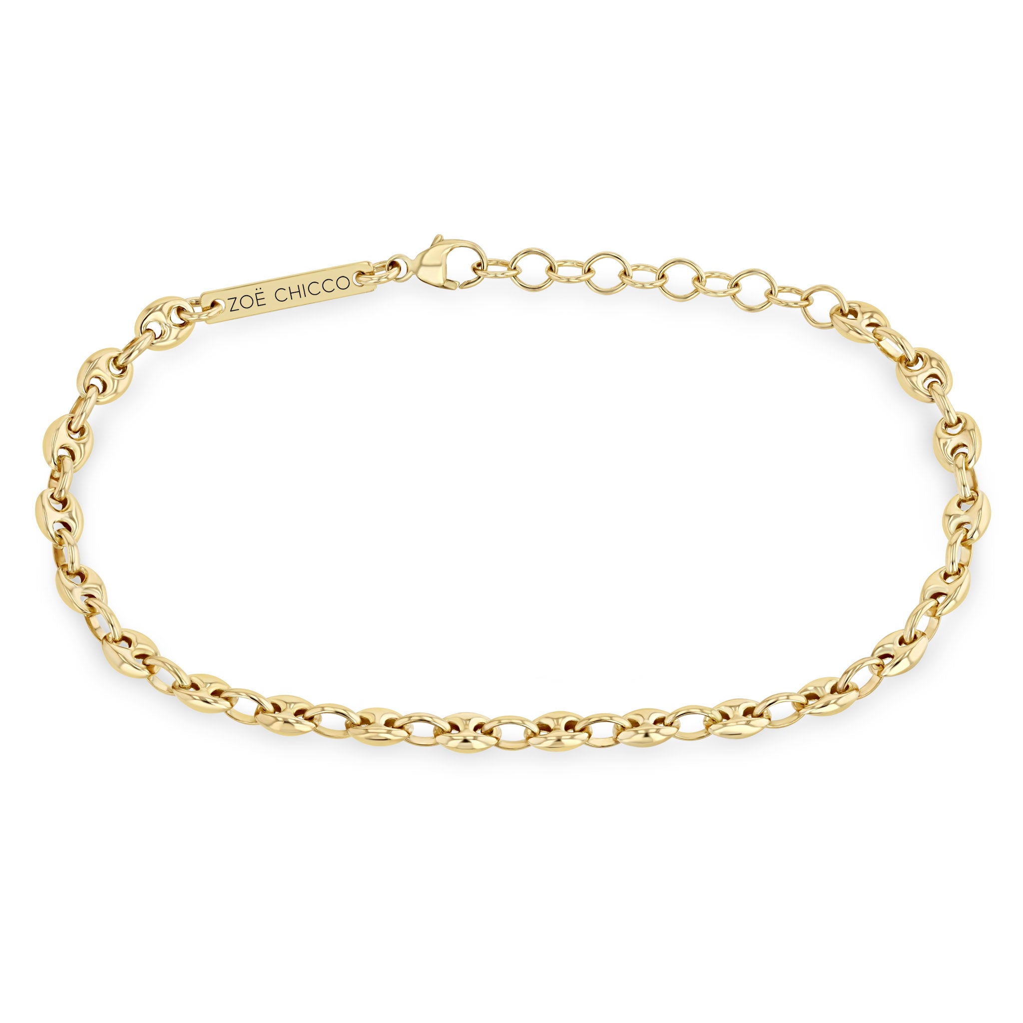 Zoe Chicco Bracelet Zoë Chicco 14K Yellow Gold Puffed Mariner Bracelet