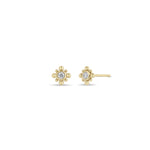 Zoe Chicco Earrings Zoë Chicco 14K Yellow Gold Starburst Diamond Studs