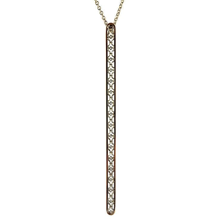 1870 Collection Necklaces and Pendants Vertical Bar Necklace