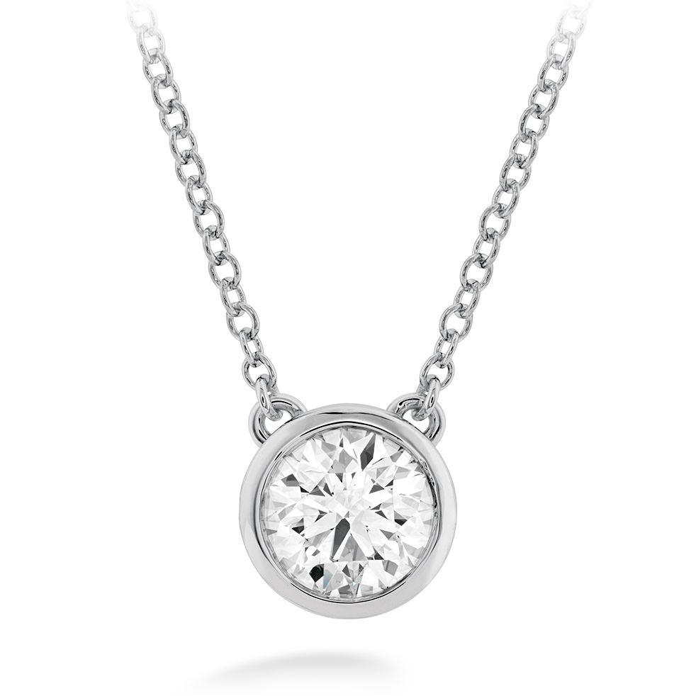 Classic platinum diamond necklace