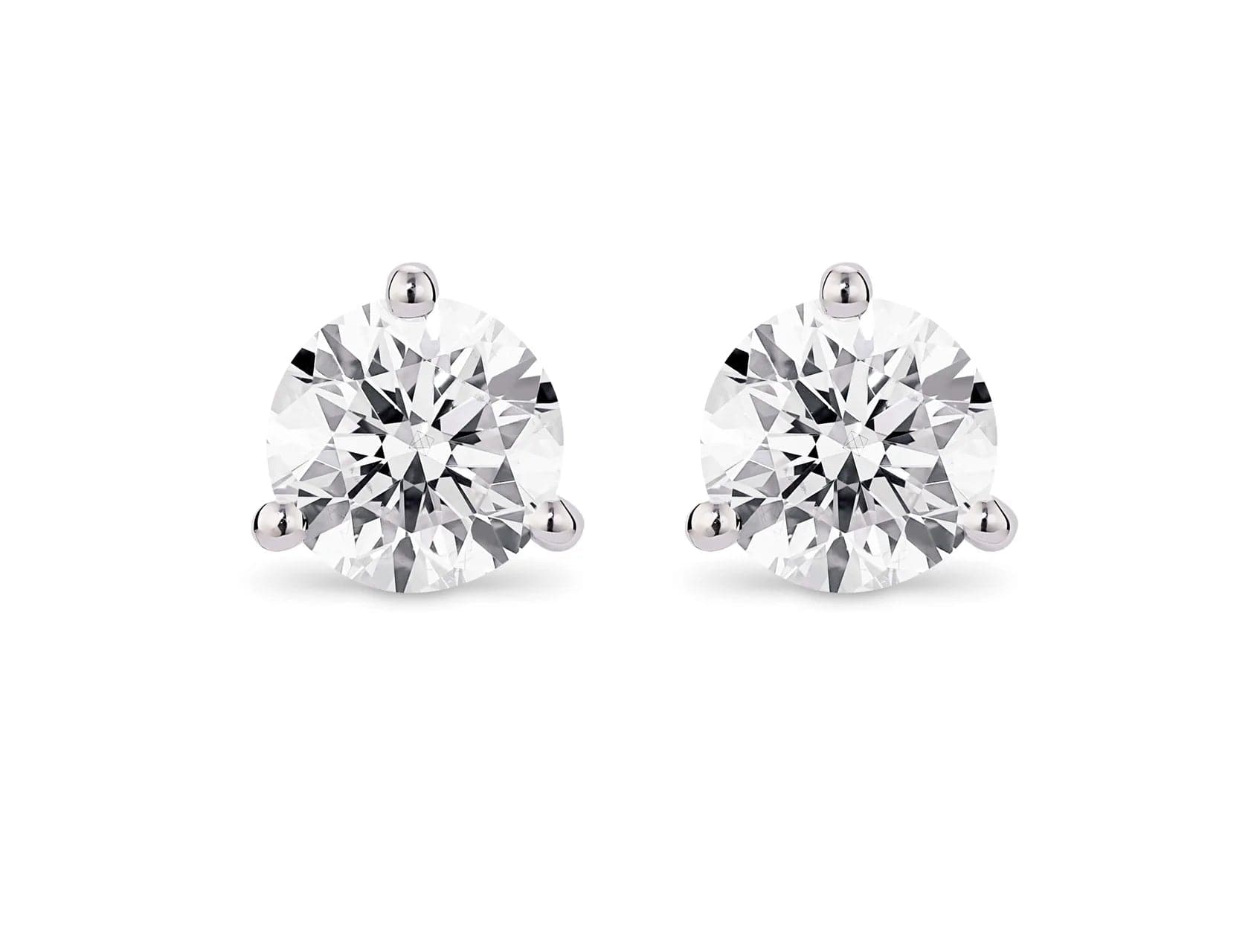 Lightbox Earring Lab-Grown Diamond Studs - 2ctw