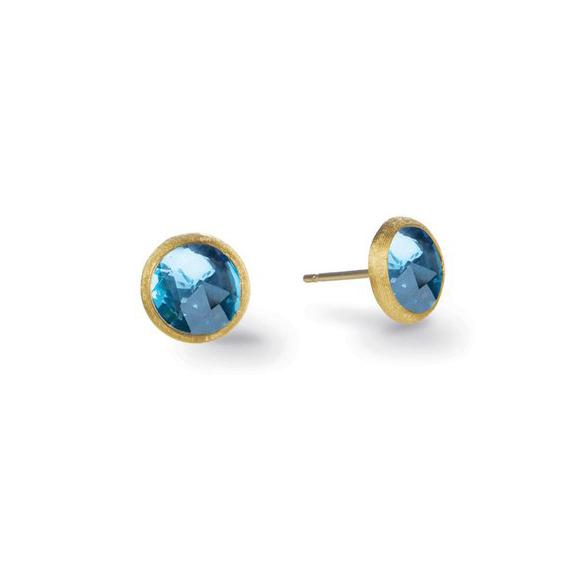 Marco Bicego Earring Jaipur London Blue Topaz Petite Stud Earrings
