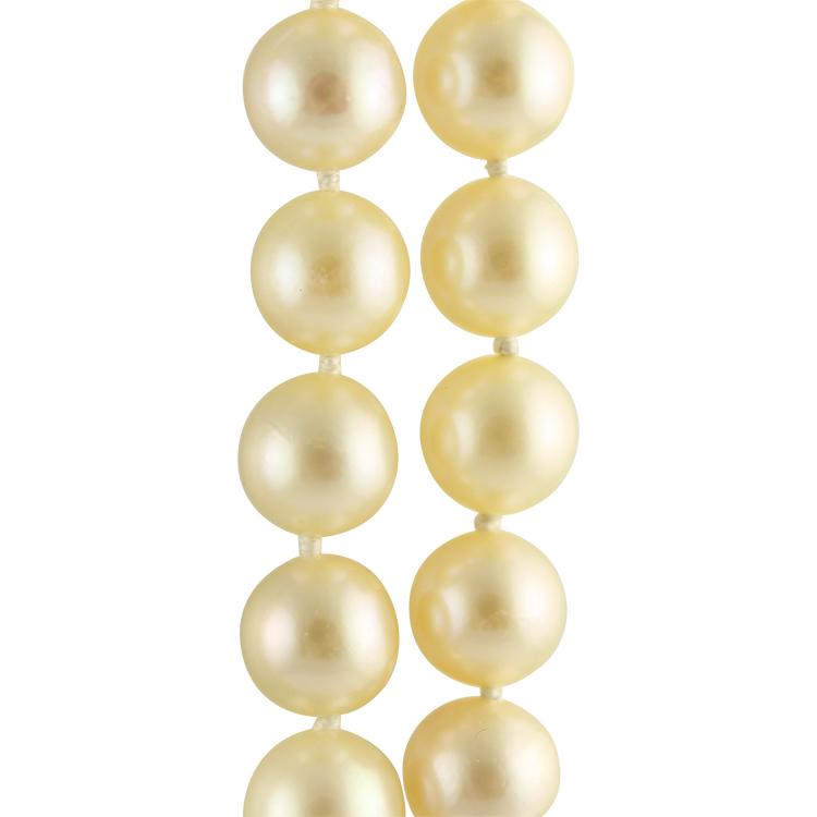 Double strand pearl necklace with focal flower clasp. Silver, rose gold or  gold - Assorted pearl colors available