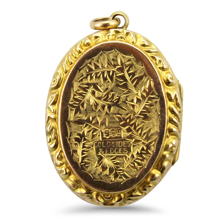 PAGE Estate Necklaces and Pendants Engraved Locket
