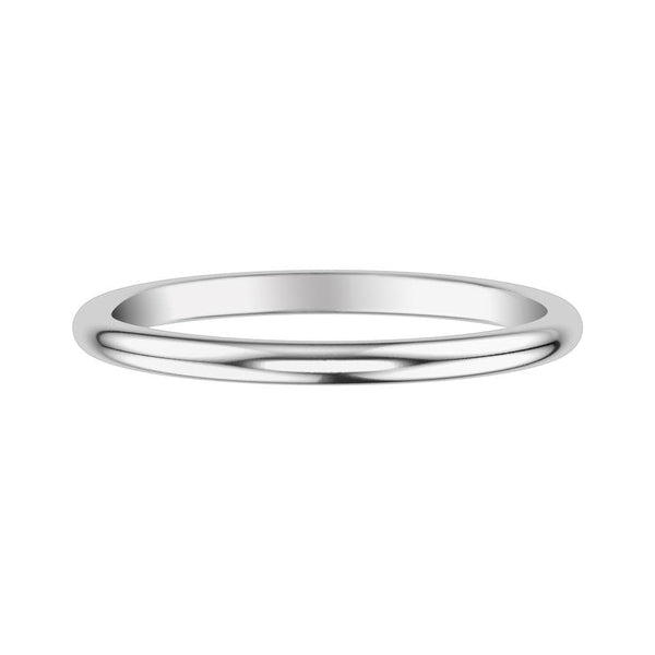 Sincerely, Springer's White Gold Thin 1.8mm Wedding Band