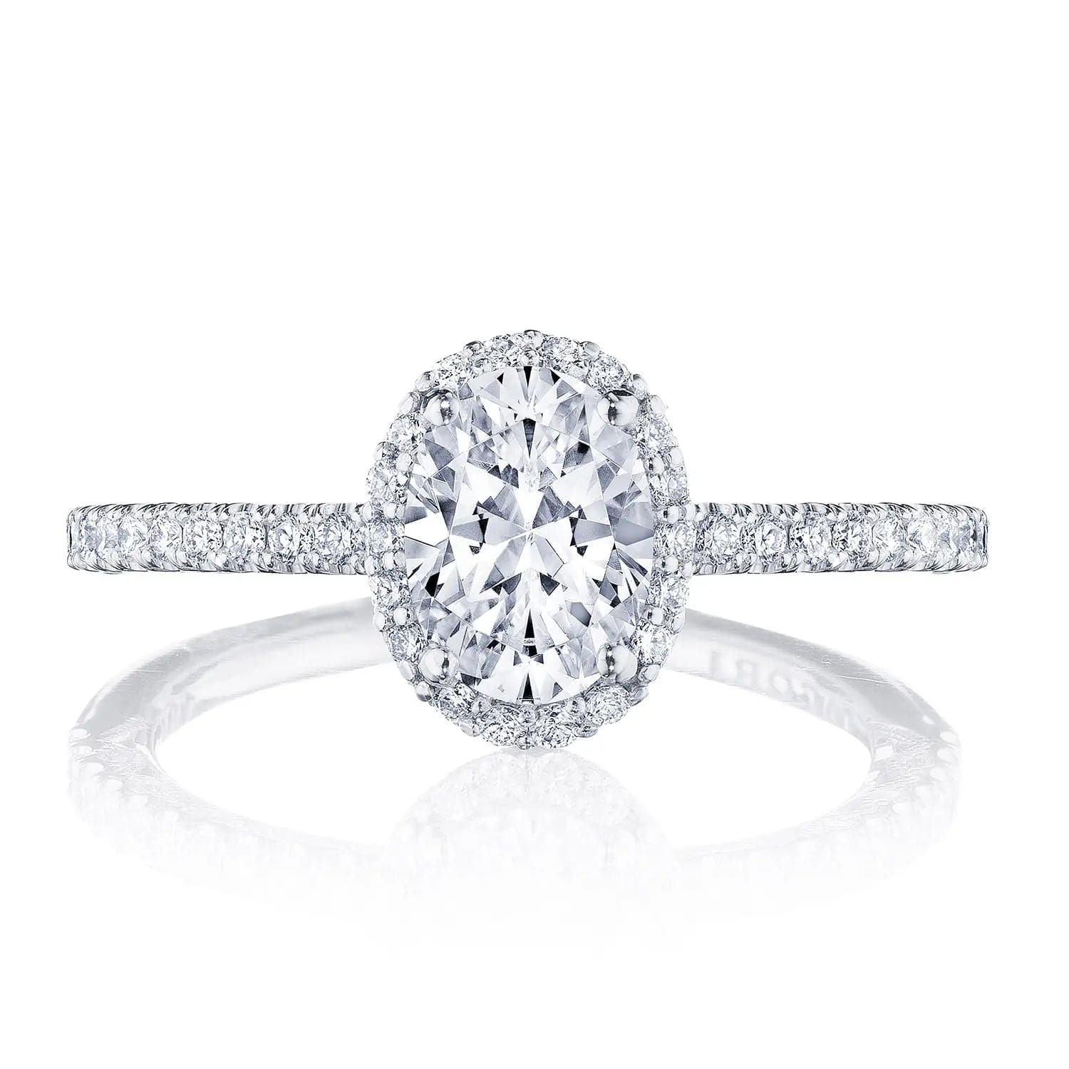 Tacori petite clearance crescent engagement ring