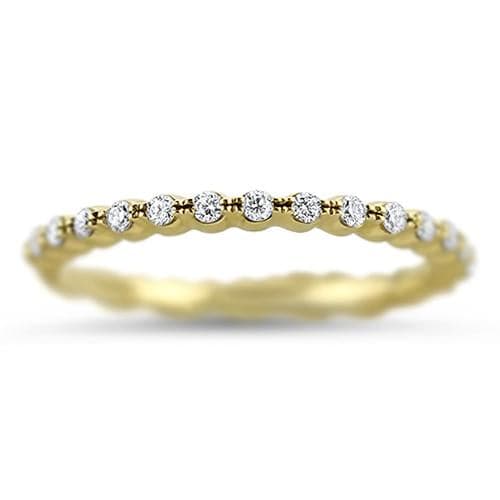 Wedding bands in 18k gold 'Millennium' with diamond-his and hers — Pratima  Design Fine Art Jewelry Maui, Hawaii